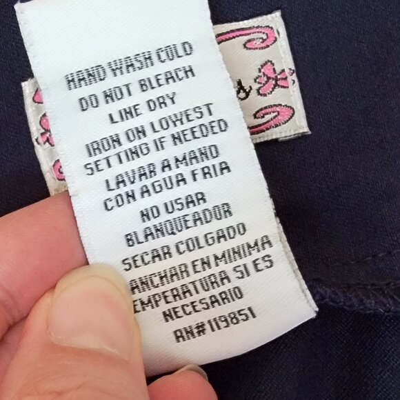 Soulmates Dark Blue Straight Pull On Pencil Midi Skirt - Picture 9 of 9